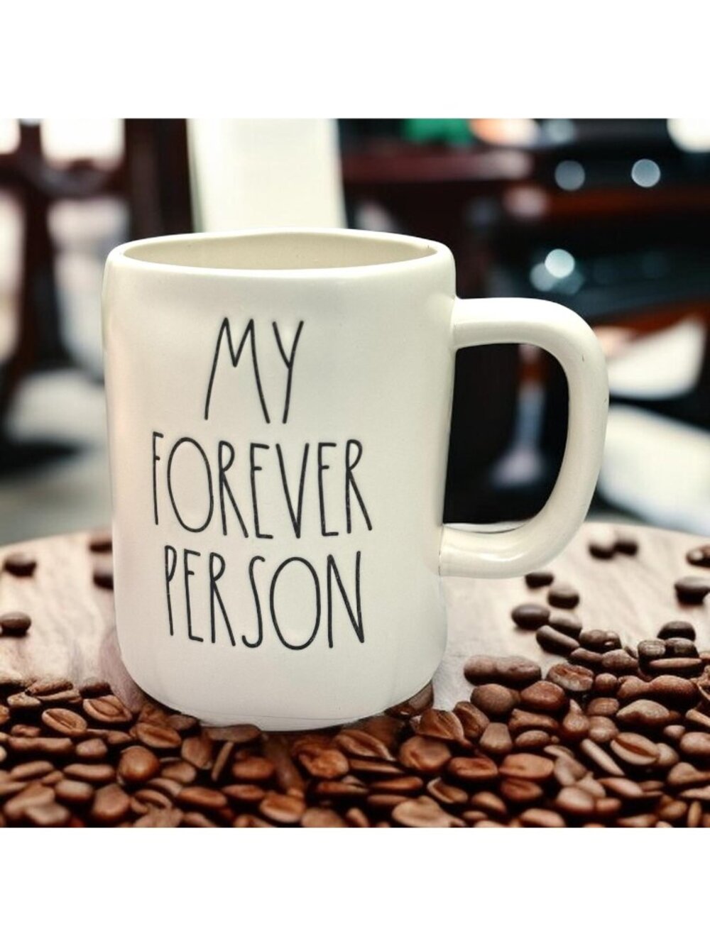 Rae Dunn Artisan Collection Ceramic Mug My Forever Person Gift White